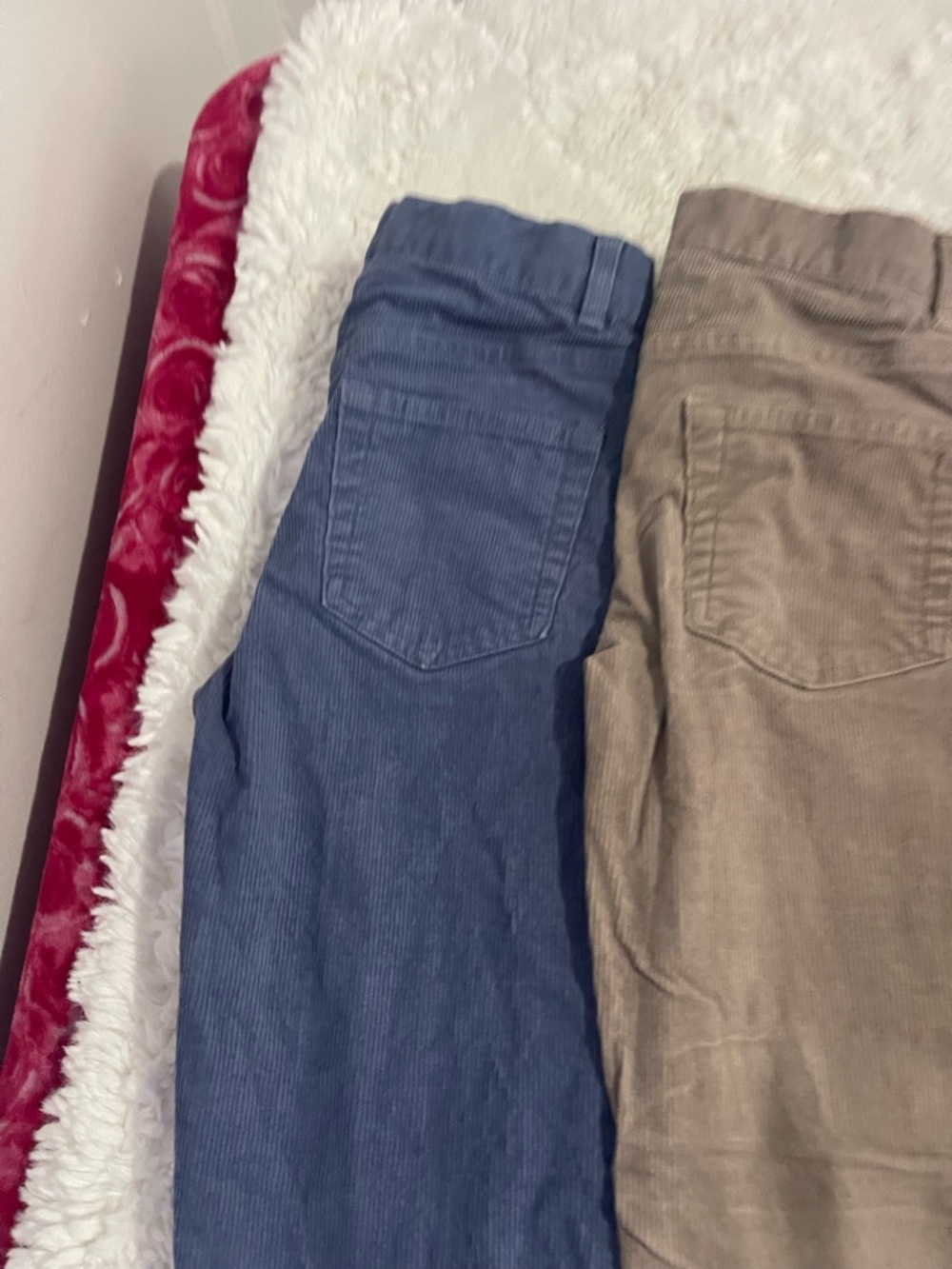 Janie and Jack Corduroy Pants Trio in Blue, Taupe, and Black - Picture 4 of 9